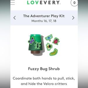 Lovevery felt container with bugs